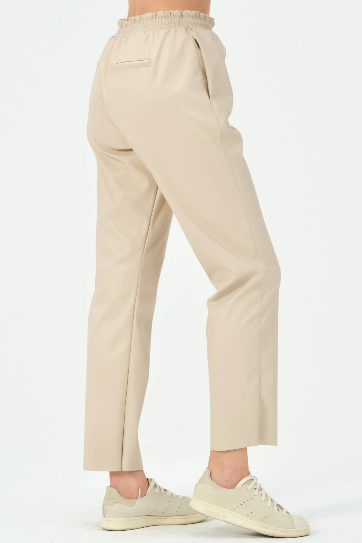 218-Angel Short Leg Pants Beige