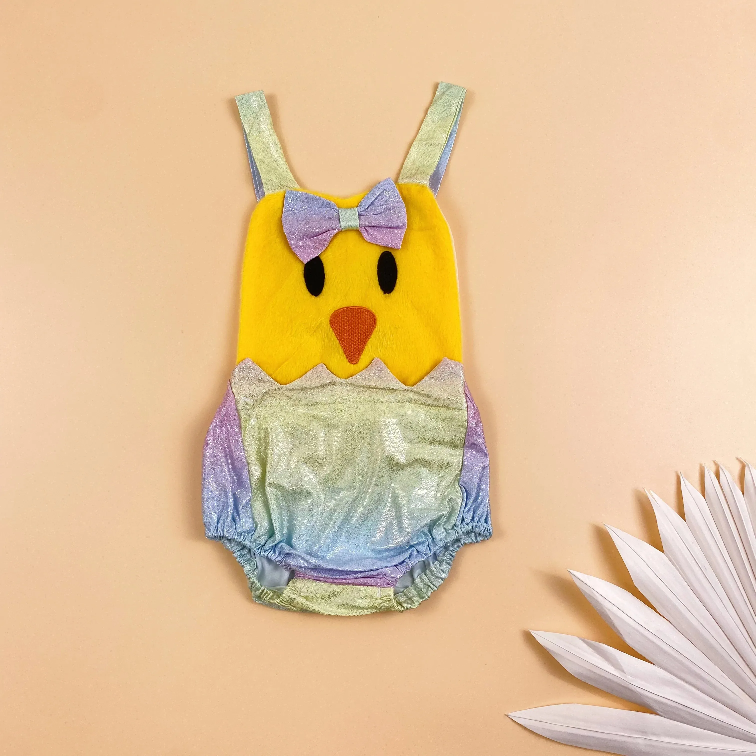 Baby Easter Chick Rompers