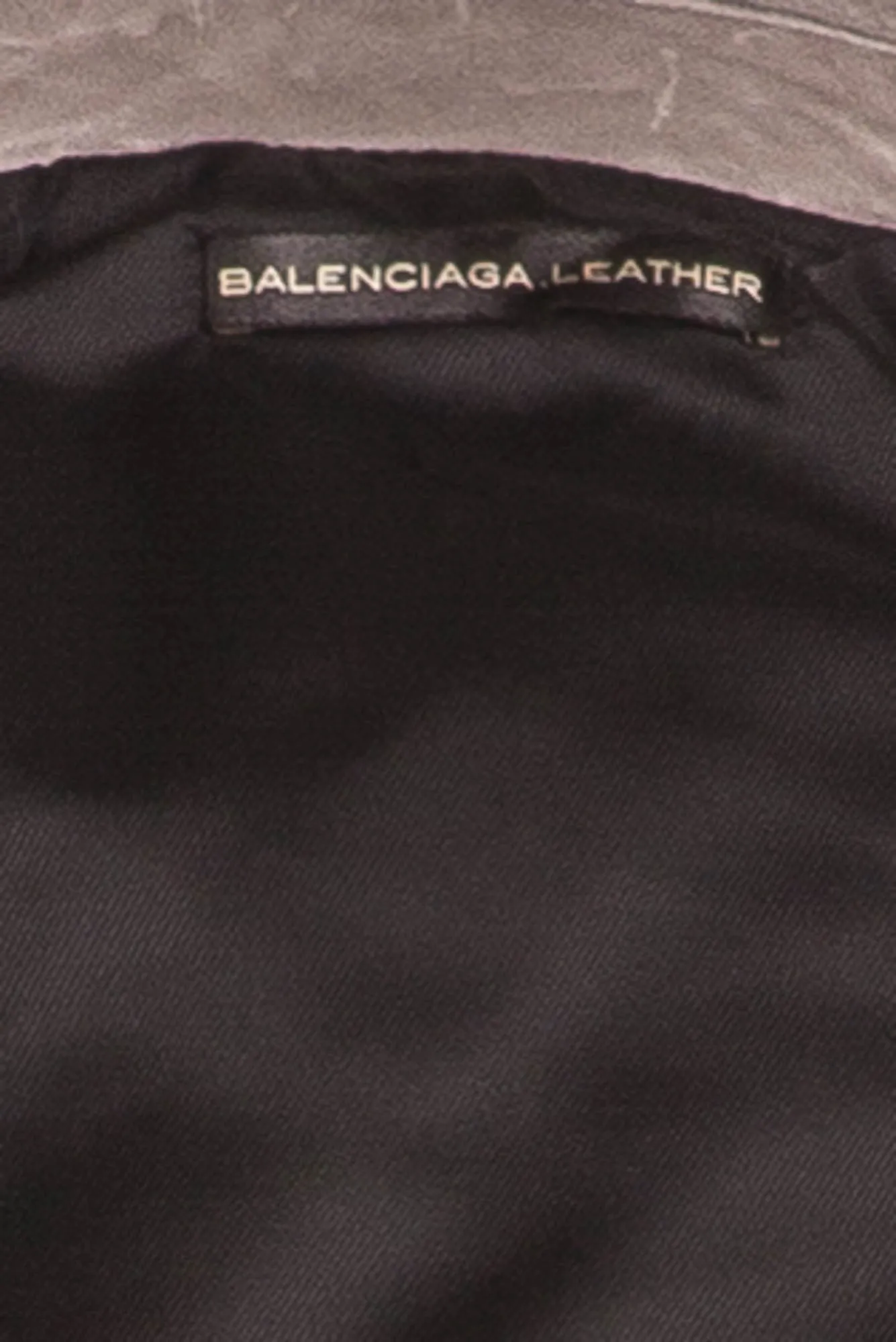 Balenciaga - New Light Gray Leather Motorcycle Jacket - FR 40