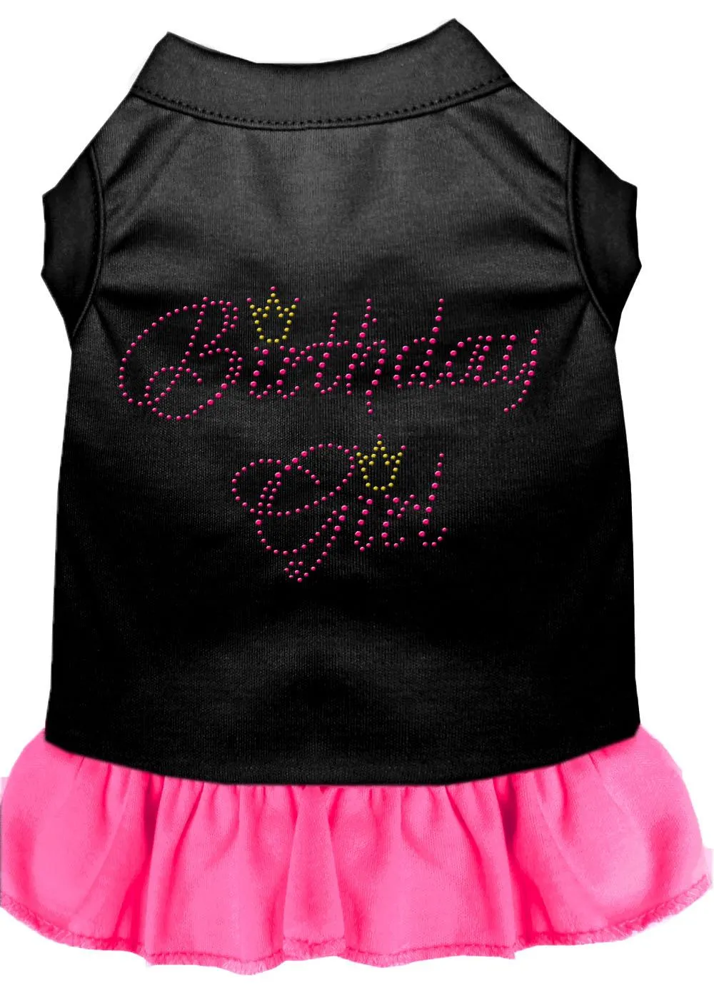 Birthday Girl Rhinestone Dress Black With Bright Pink Xxxl (20)