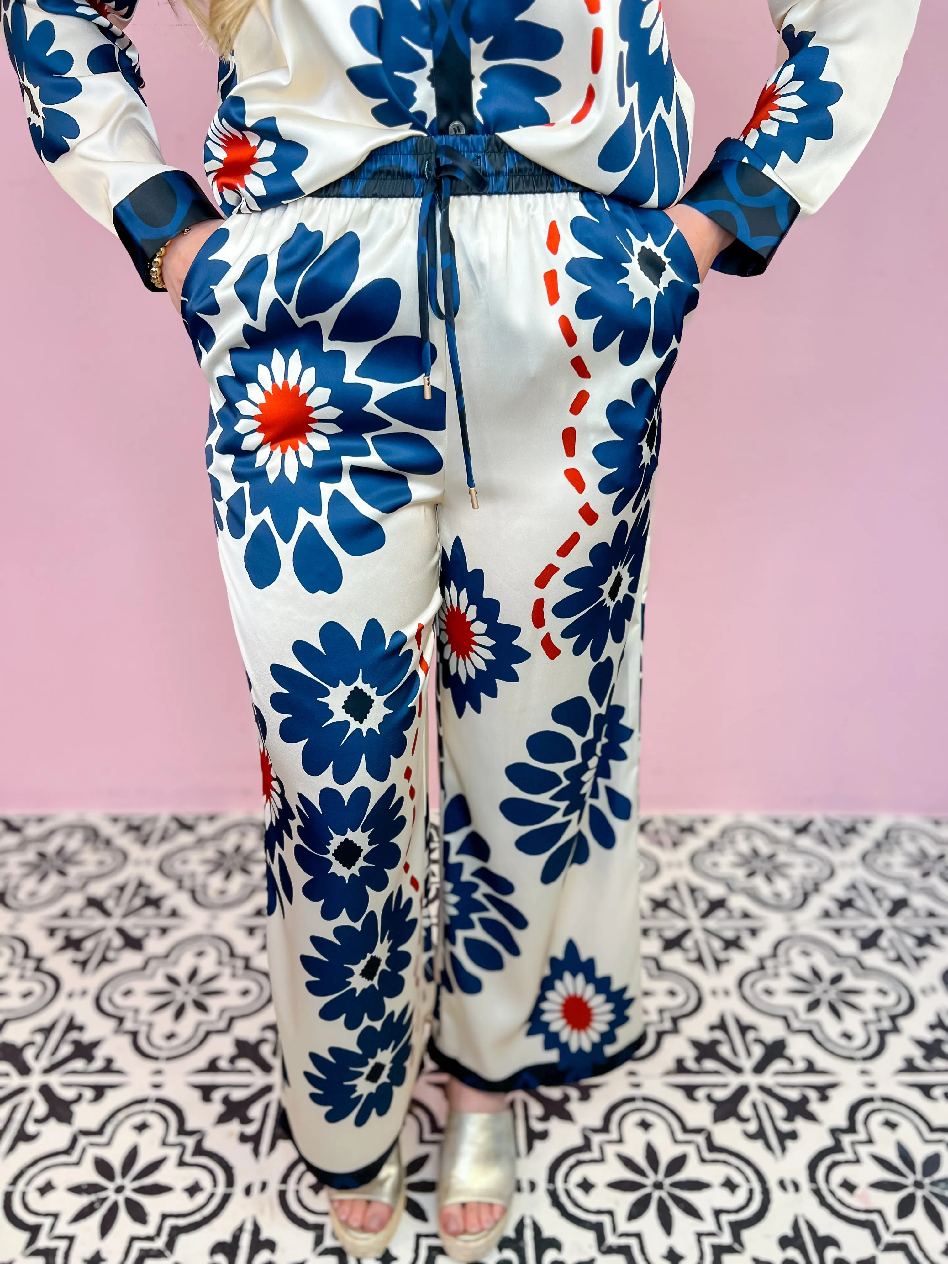 Boardwalk Chic Floral Pants