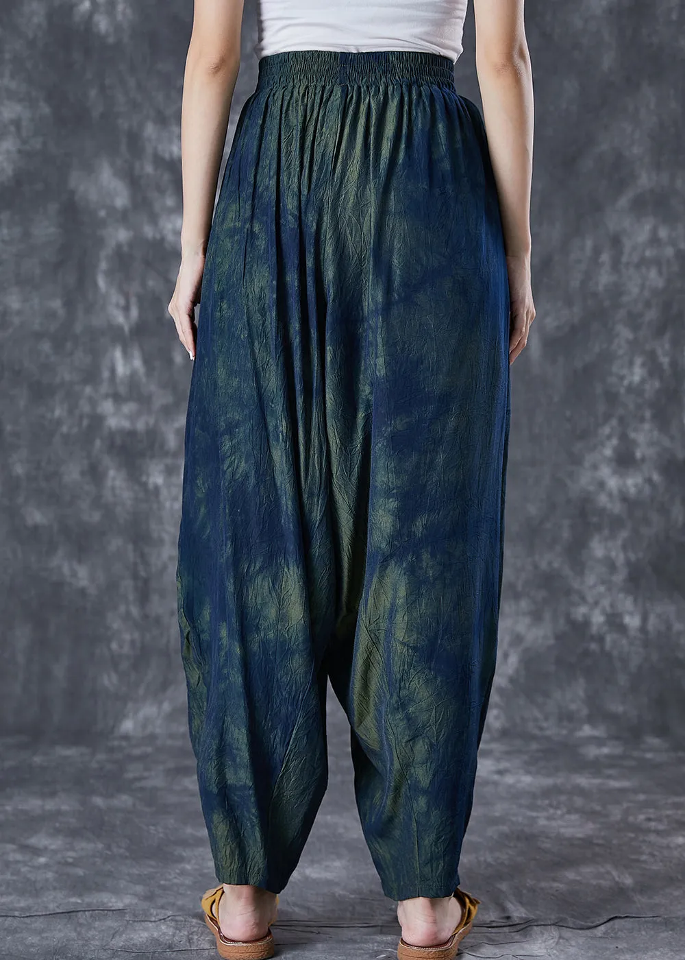 Chic Blackish Green Oversized Tie Dye Pants Summer LY7030