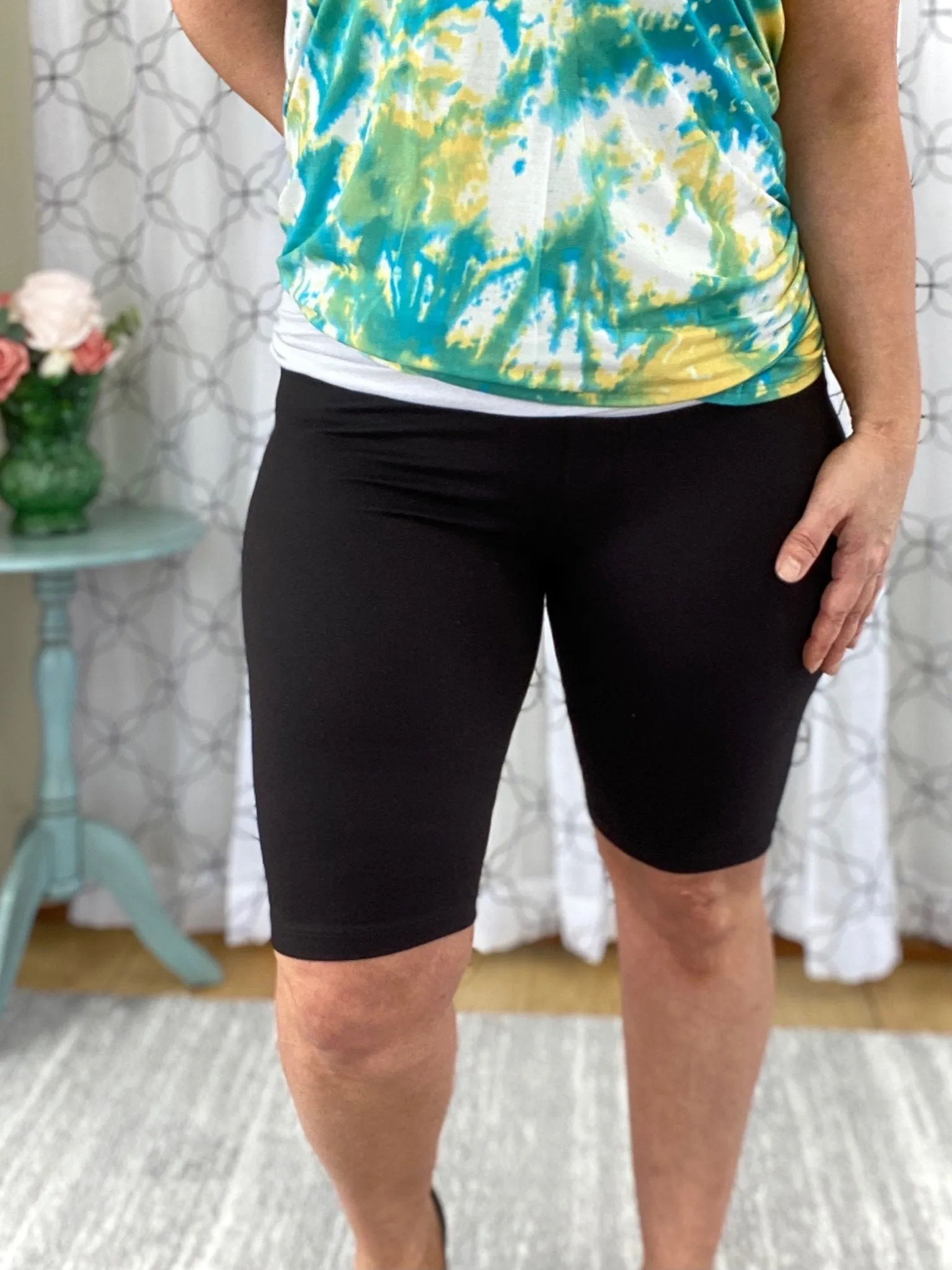 Comfortable Style Black Bike Shorts