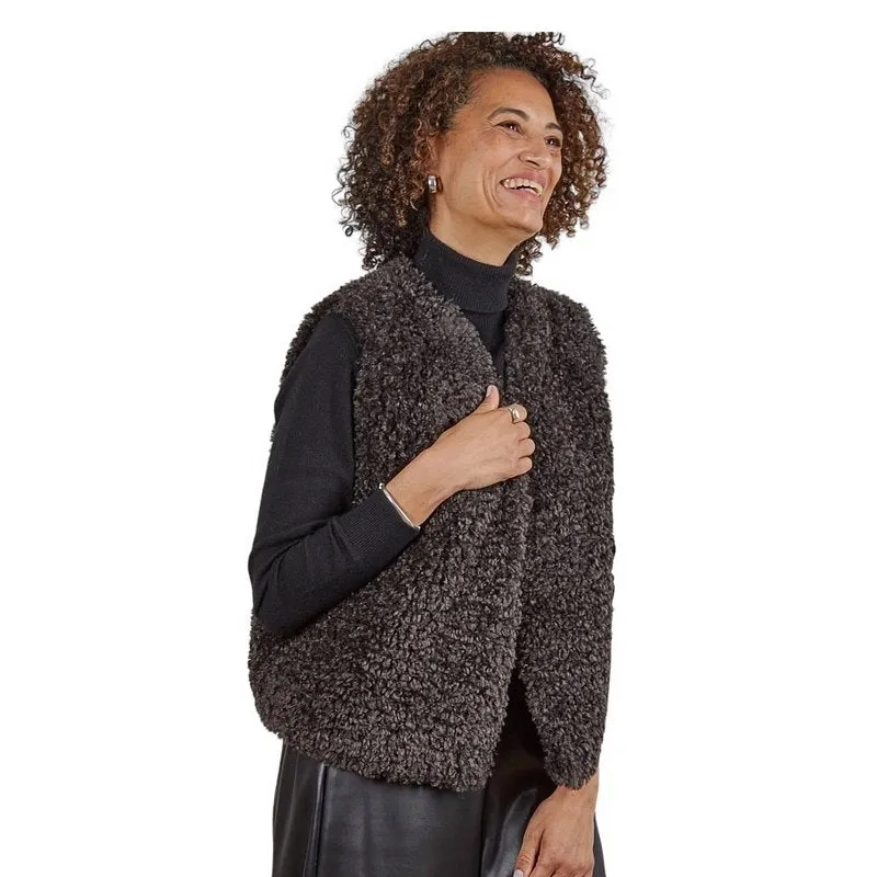 Daisy Gilet Cocoa One Size