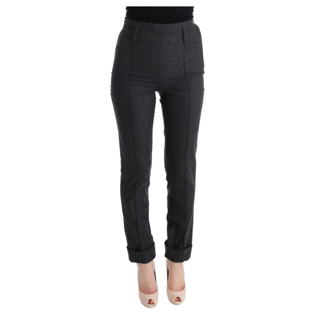 Ermanno Scervino Chic Gray Casual Skinny Pants