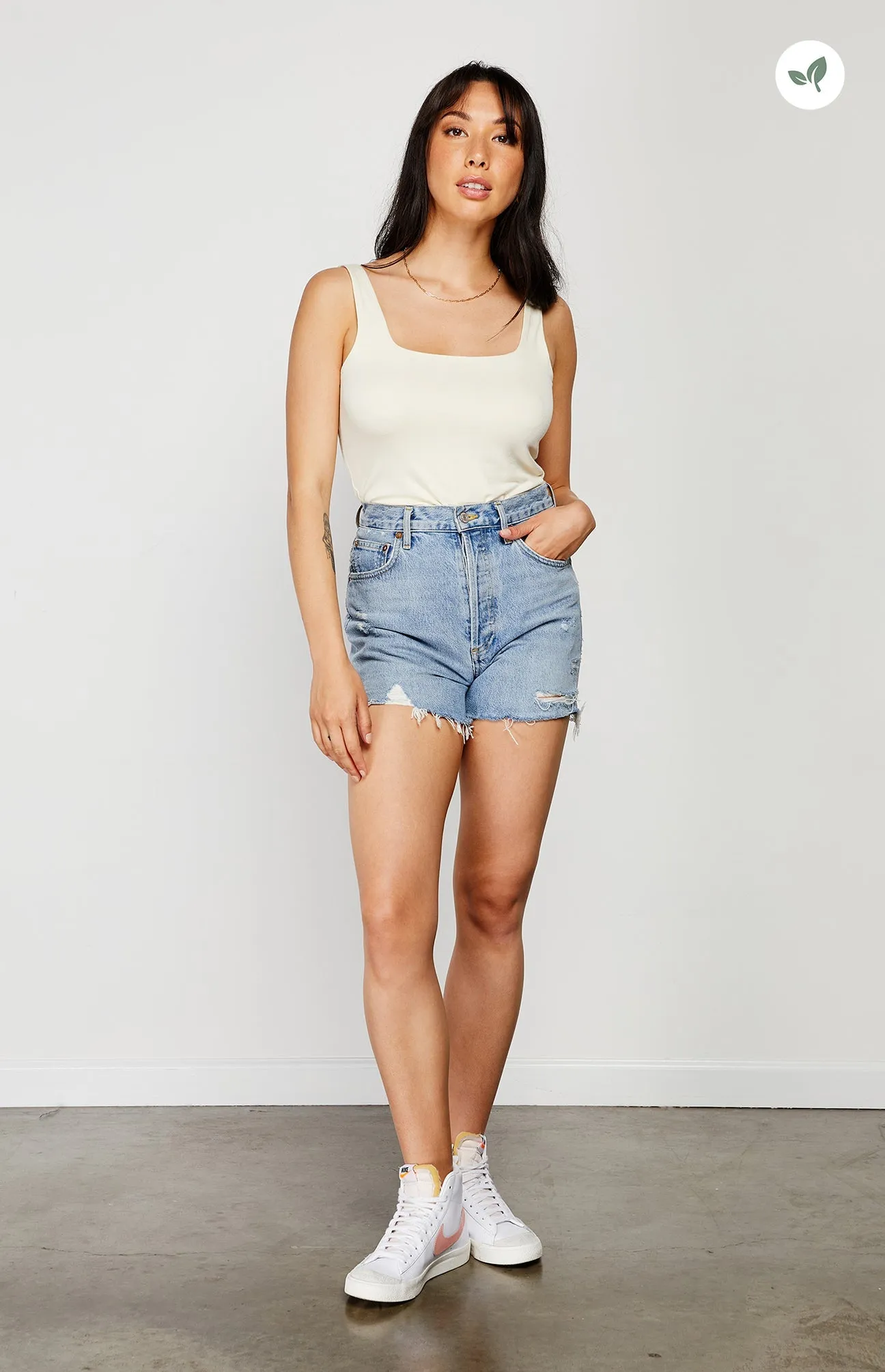 Gentle Fawn Belize Tank | White, Butter & Clove