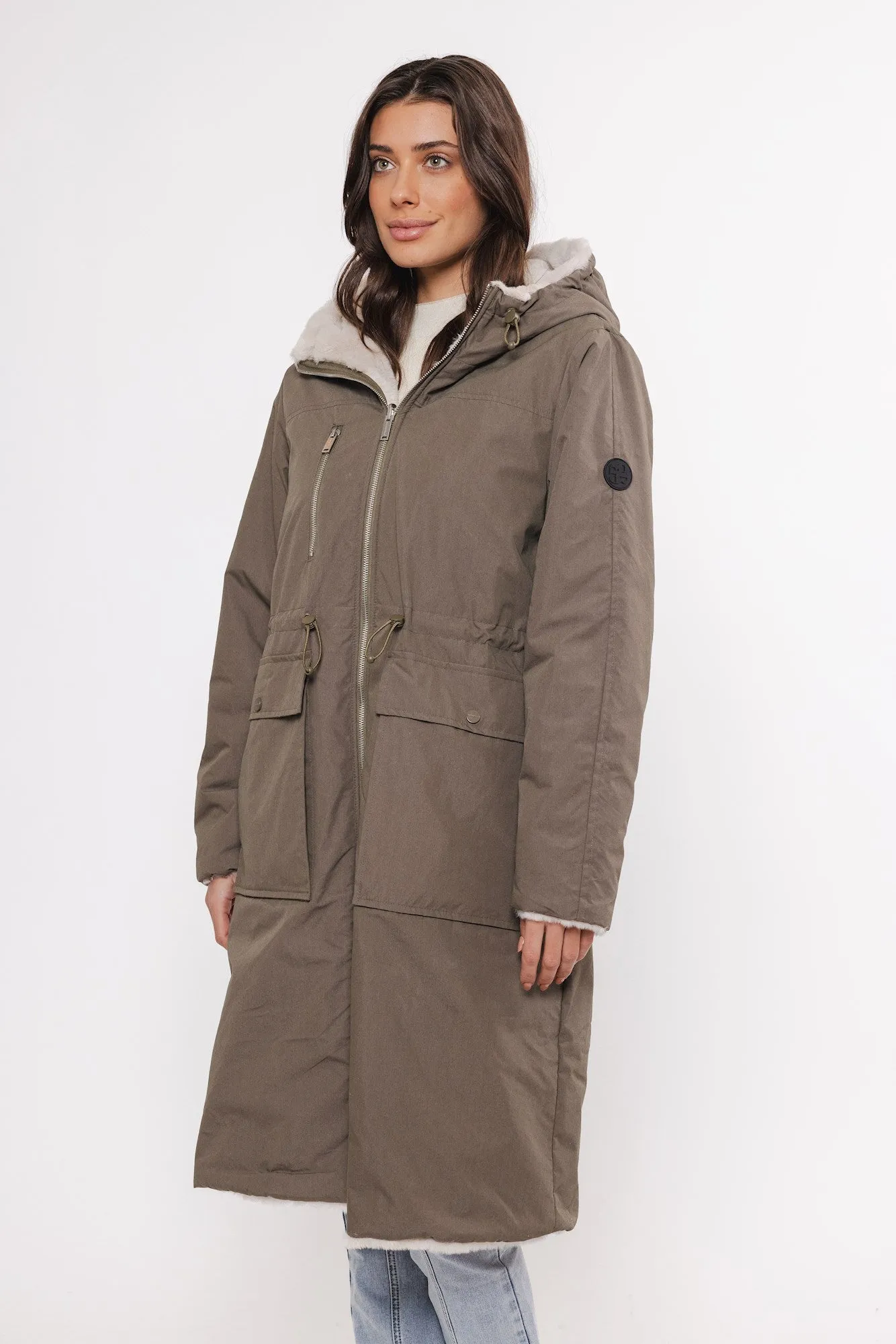 Josien Reversible Coat Hunter/Birch