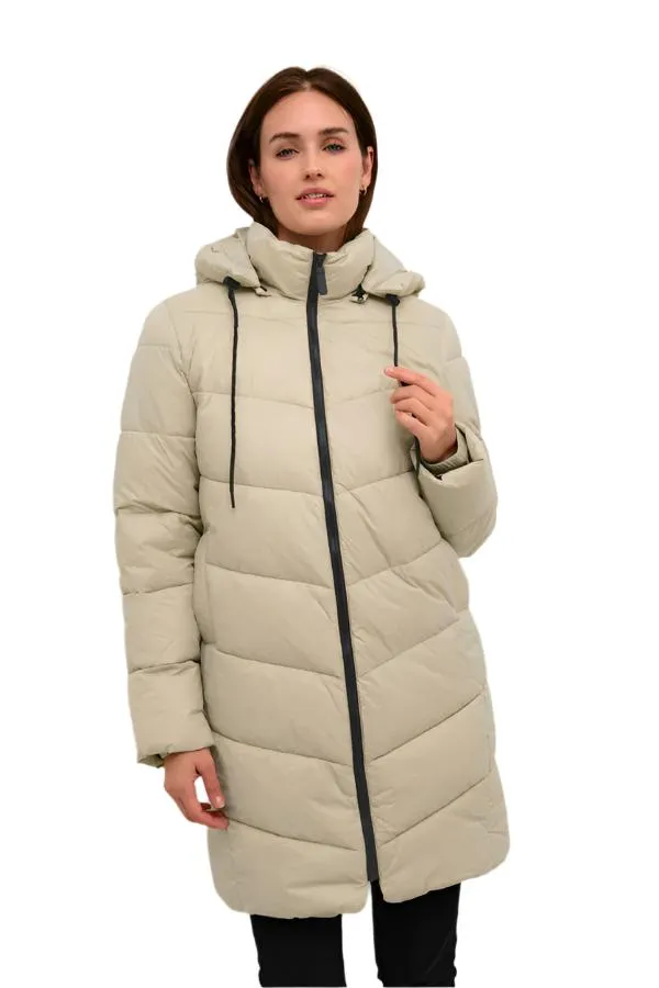 Kaffe Womens Susanne Coat Feather Grey