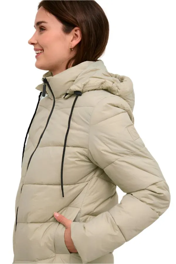 Kaffe Womens Susanne Coat Feather Grey