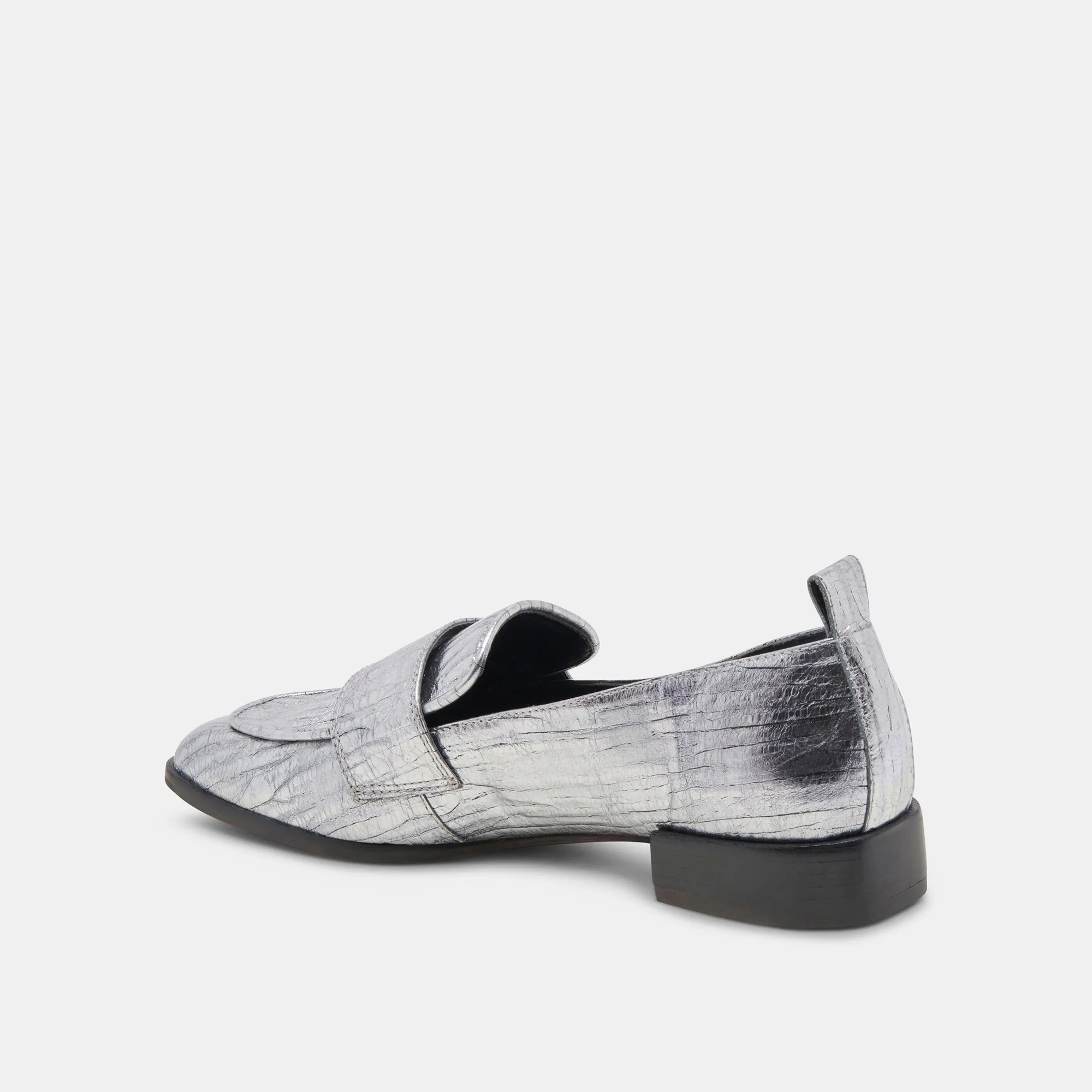 NYGEL LOAFERS GRAPHITE METALLIC LEATHER