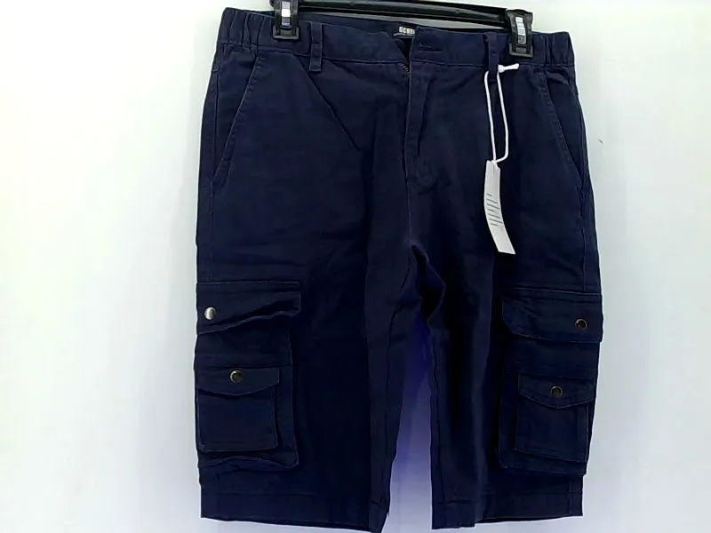 Ochenta Men's Casual Cargo Shorts Comfortable Navy Size 8