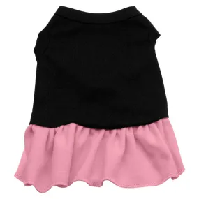 Plain Dress Black with Pink Med (12)