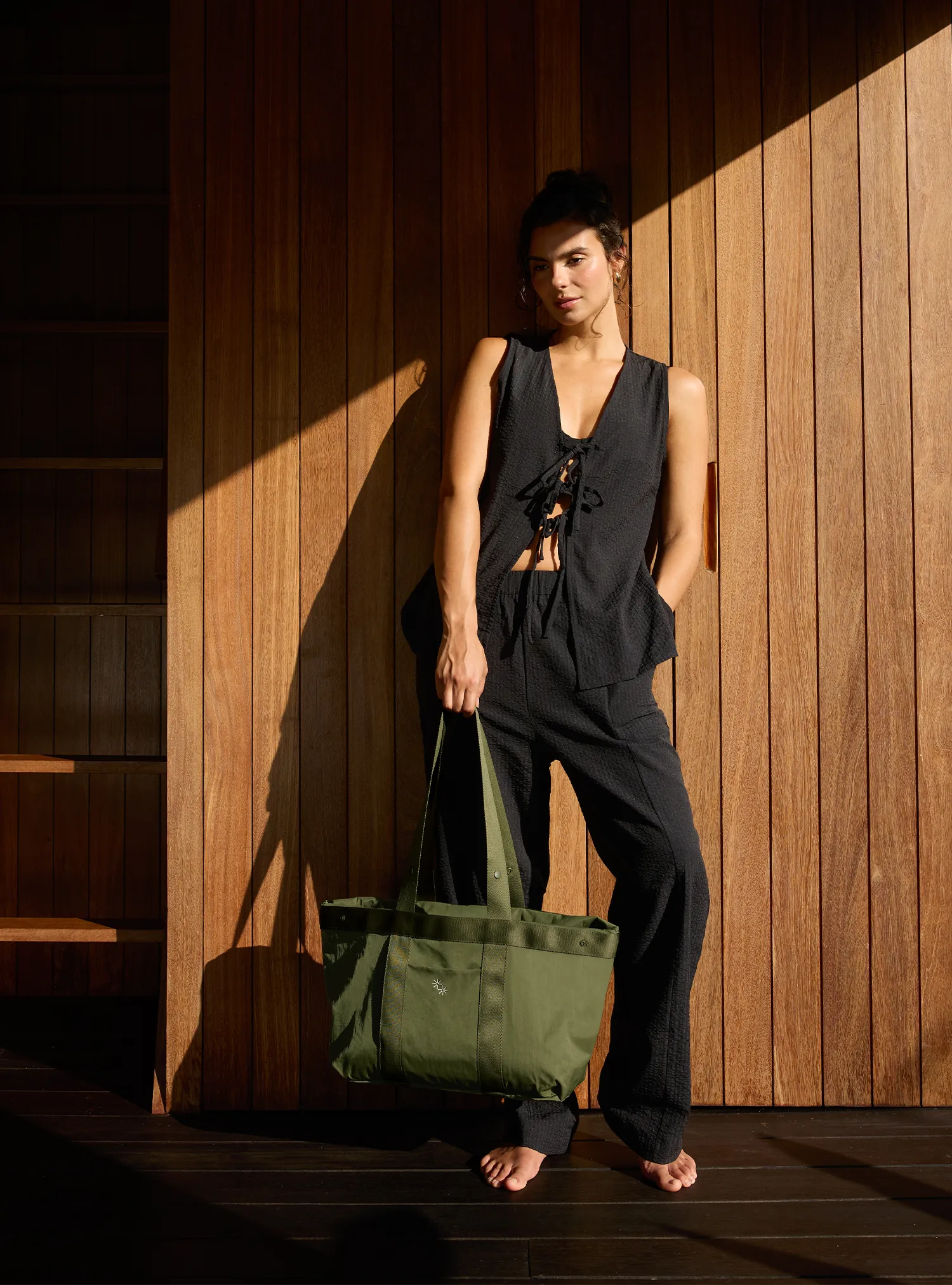 Relaxed Tie Vest (Nori)