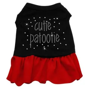 Rhinestone Cutie Patootie Dress Black with Red Med (12)