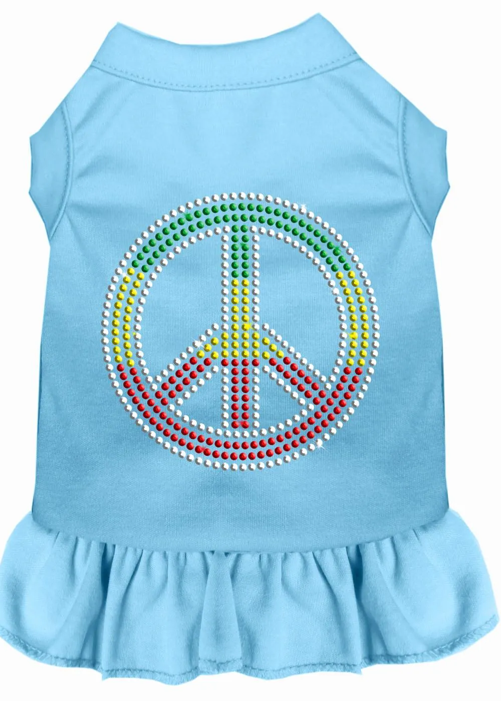 Rhinestone Rasta Peace Dress Baby Blue 4x (22)