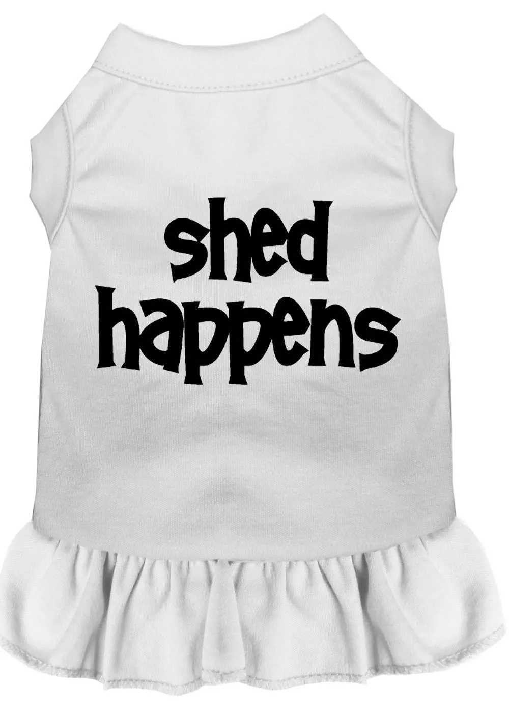 Shed Happens Screen Print Dress White 4x (22)