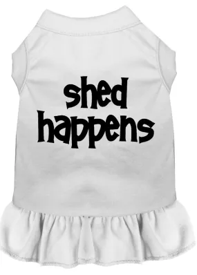 Shed Happens Screen Print Dress White 4x (22)