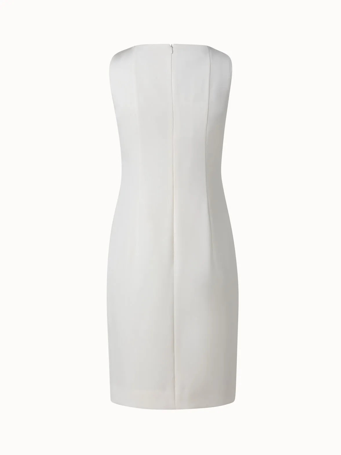 Silk Crêpe Stretch Sheath Dress