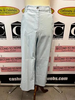 Spanner Pale Blue Cropped Pants (Size 14)