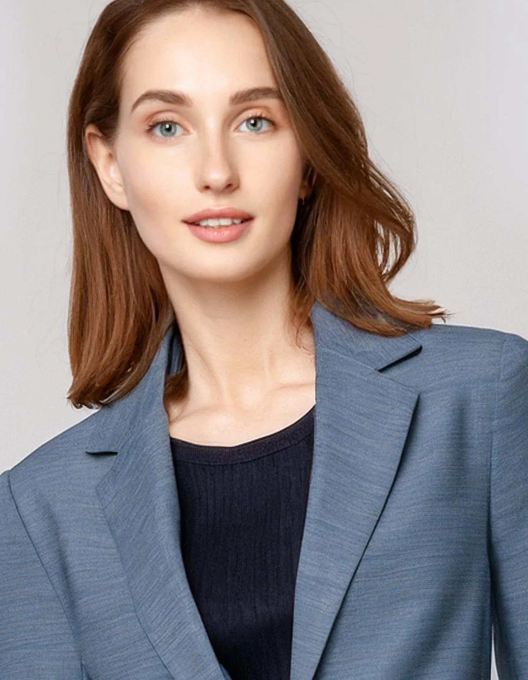 Steel Blue Oversized Blazer