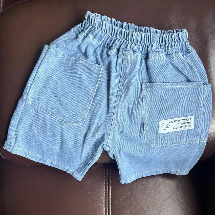 Summer Pants All Match Jeans Tide Boys' Summer Shorts 2024 New Comfortable and Breathable Children's Quarter Pants