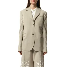 Tailored Jacket in Light Beige Melange