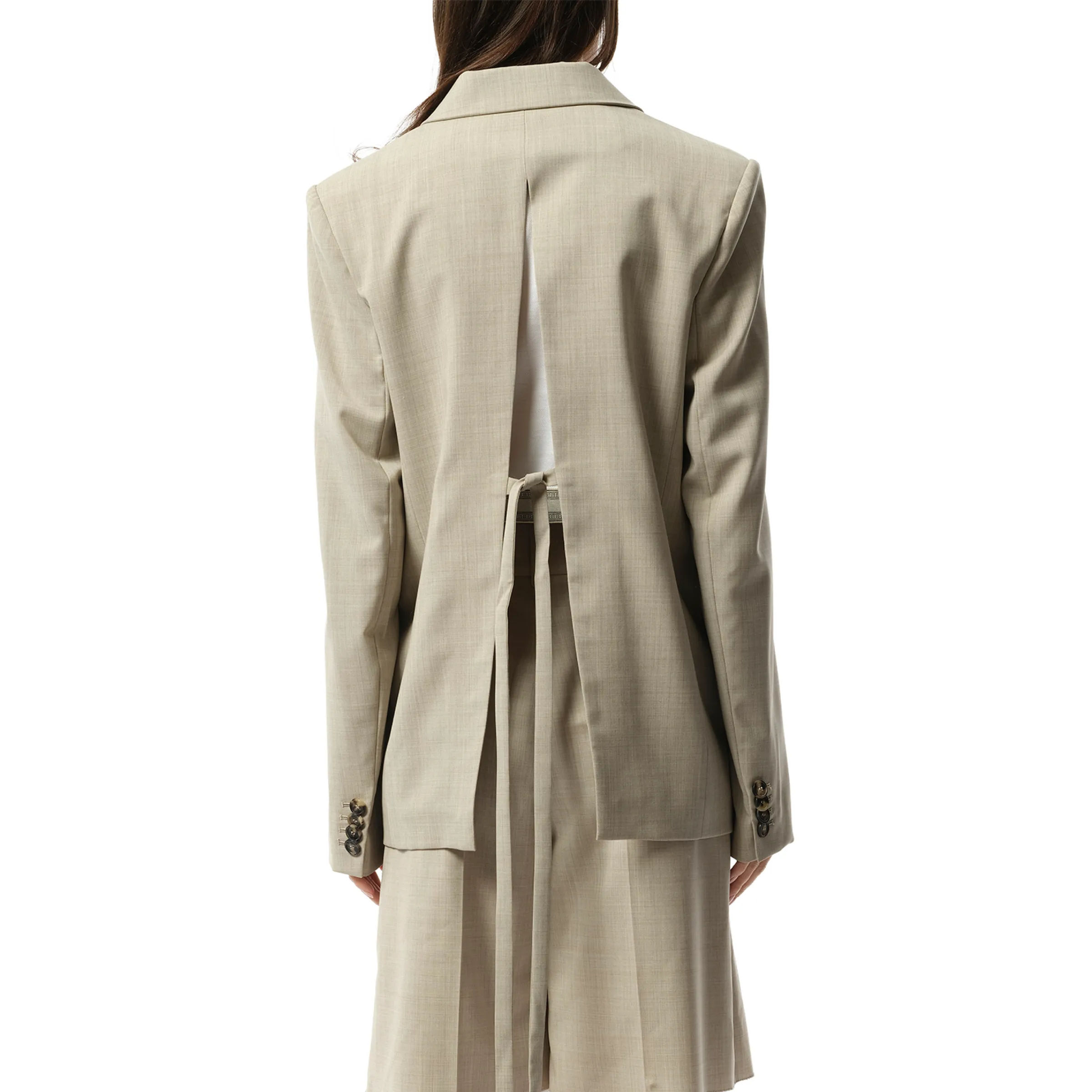 Tailored Jacket in Light Beige Melange