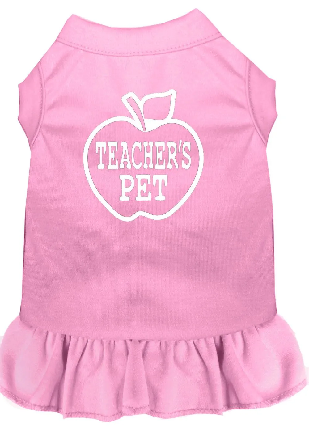 Teachers Pet Screen Print Dress Light Pink Lg (14)