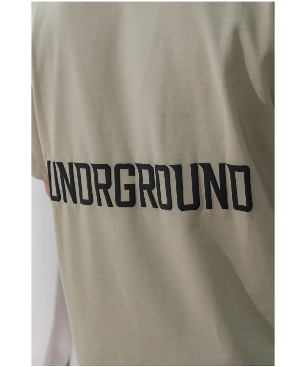 UNDRGROUND Relaxed Fit Tee (Khaki)