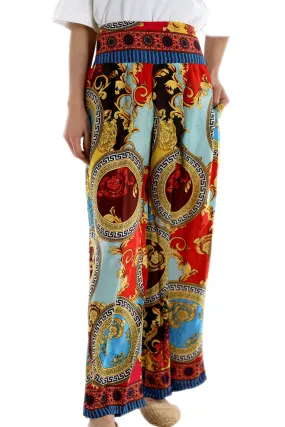 Wide Leg "Lucia" Pants in Red