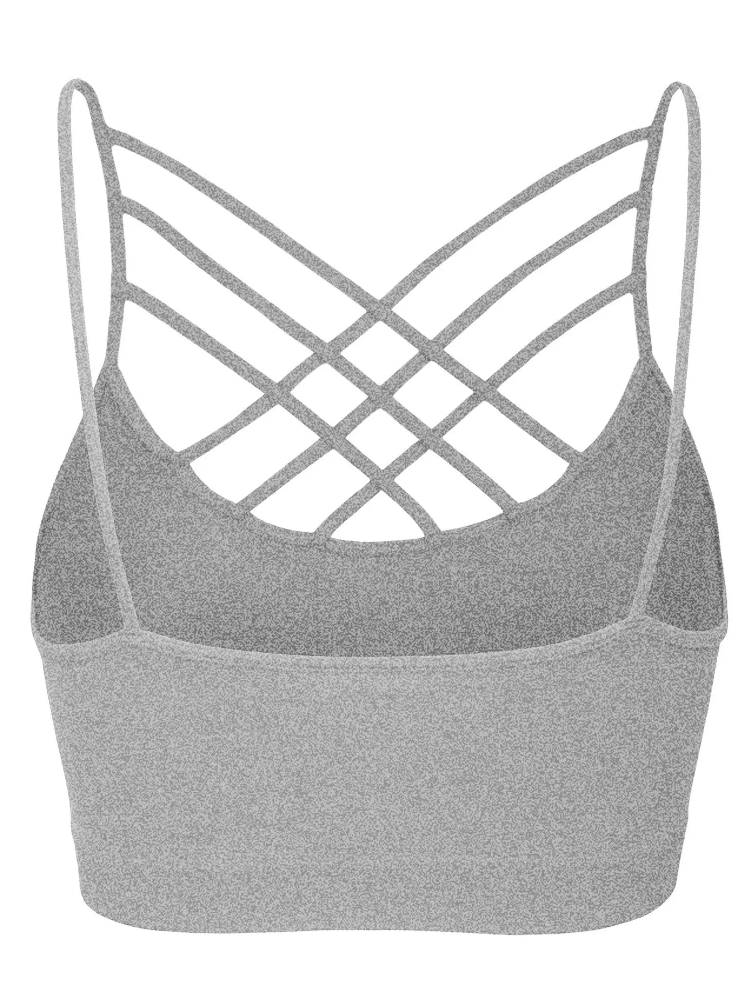 Women's Lightweight Seamless Triple Criss-Cross Front Bralette (No Pad)